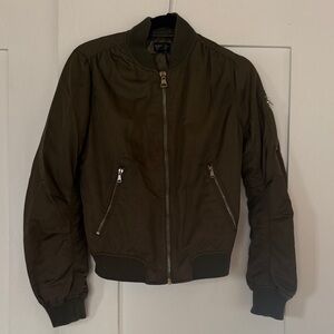 Olive Bomber Jacket